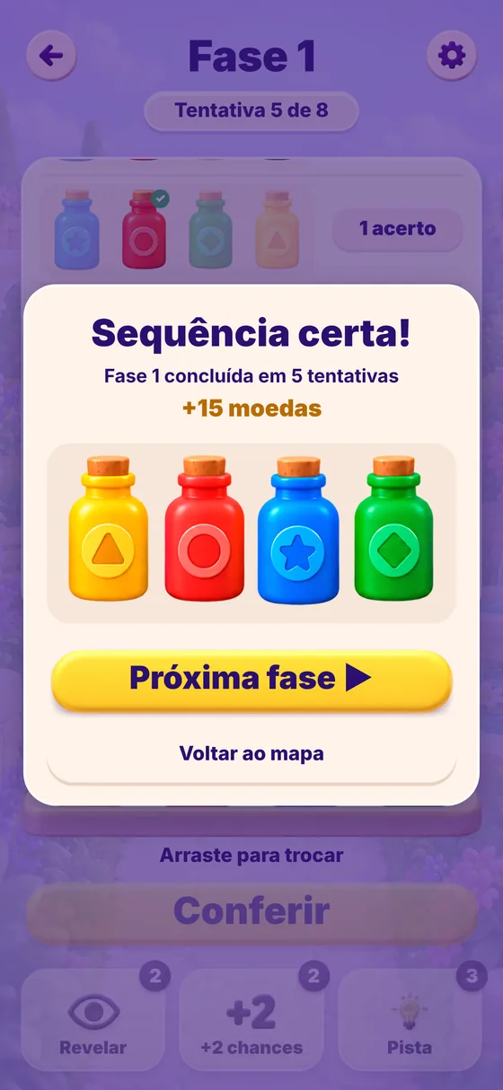 Tela de vitória